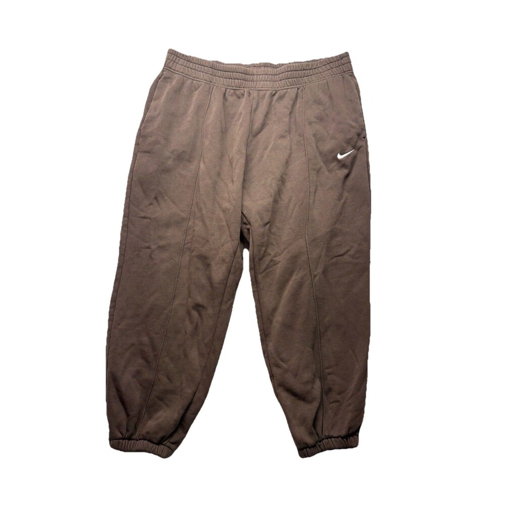 Nike Essential Sweatpants Women’s 2X Brown Fleece Jogger Lounge